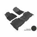 3D Maxpider TOYOTA TUNDRA 2007-2011 CREWMAX KAGU BLACK R1 R2 Floor Mat L1TY14801509